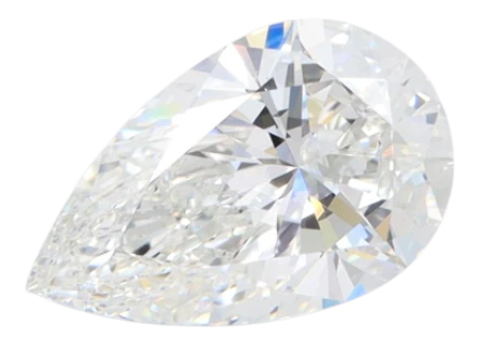 1.57 Carat F VVS2 Pear Lab Diamond Online Hot Sale