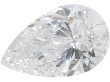 1.58 Carat D VVS1 Pear Lab Diamond on Sale