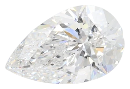 1.0 Carat D VVS2 Pear Lab Diamond For Discount