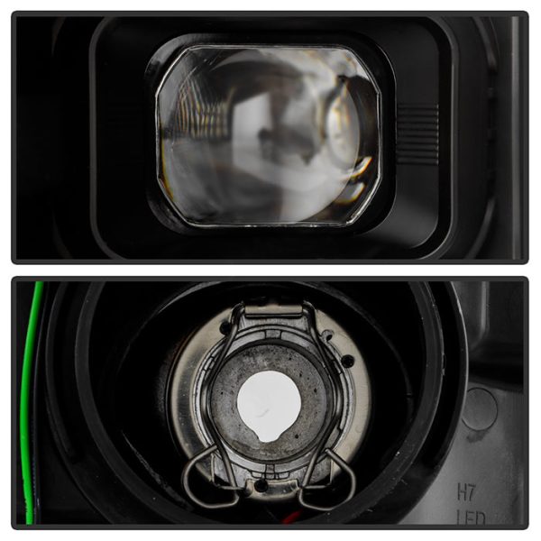 Spyder Projector Headlights Ford F150 (20-21) Halogen Model [Signature Series] w  7440NA or LED Turn Signal Bulb Fashion