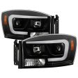 Spyder Projector Headlights Dodge Ram 1500 (06-08) 2500 3500 (06-09) [Platinum Series] Black Housing Sale