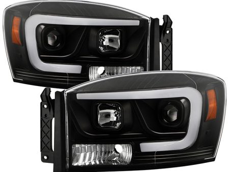 Spyder Projector Headlights Dodge Ram 1500 (06-08) 2500 3500 (06-09) [Platinum Series] Black Housing Sale