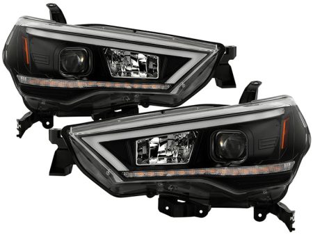 Spyder Projector Headlights Toyota 4Runner (14-20) [Signature Series - Sequential LED Turn Signal] Black Housing Online Hot Sale