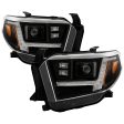 Spyder Projector Headlights Toyota Tundra (14-21) [Signature Series - Sequential LED Turn Signal] Black Housing Sale