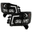 Spyder Projector Headlights Nissan Armada (04-07) [Platinum Series] Black Housing Sale