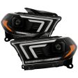 Spyder Projector Headlights Dodge Durango (11-13) HID Model [Signature Series - Sequential LED Turn Signal] Black Housing For Sale