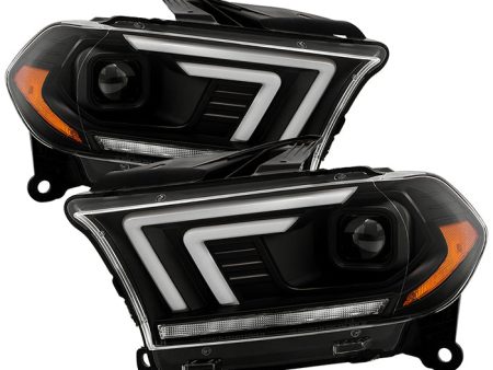 Spyder Projector Headlights Dodge Durango (11-13) HID Model [Signature Series - Sequential LED Turn Signal] Black Housing For Sale